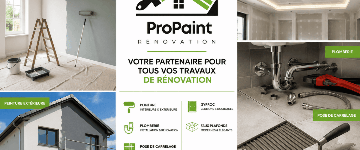 Peinture Bruxelles : ProPaint Renovation, votre partenaire pour tous vos travaux de rénovation