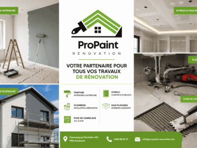 Peinture Bruxelles : ProPaint Renovation, votre partenaire pour tous vos travaux de rénovation